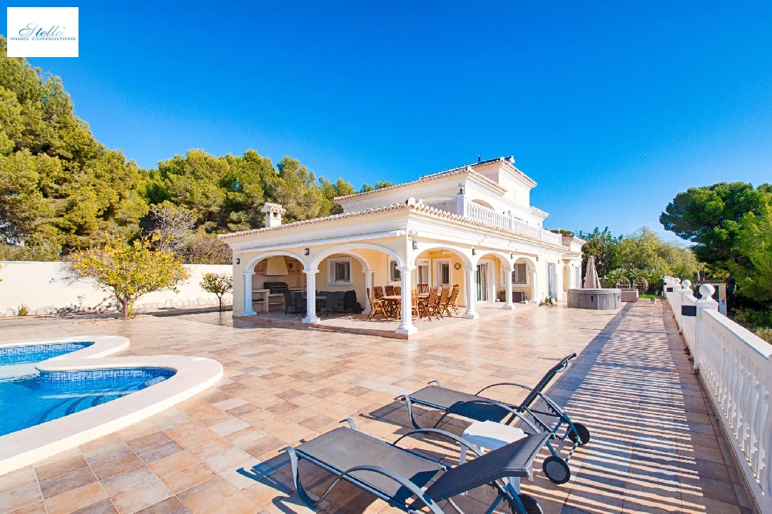 villa en Moraira(Pla del mar) en vente, construit 466 m², aire acondicionado, terrain 2040 m², 5 chambre, 5 salle de bains, piscina, ref.: AM-12066DA-3700-4