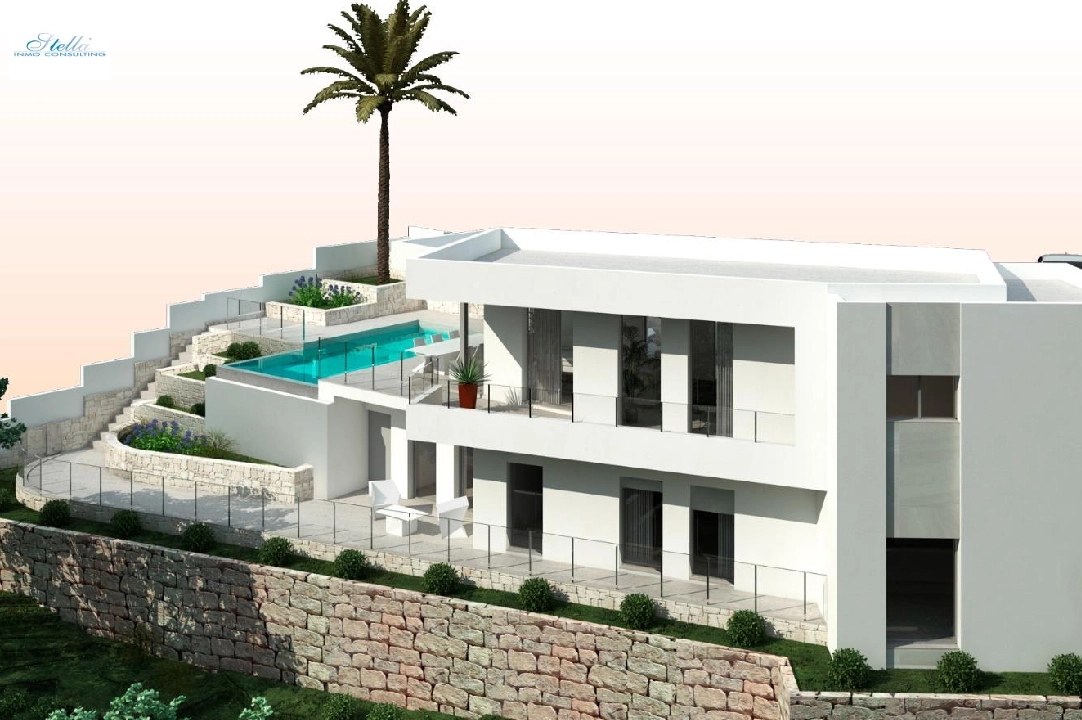 villa en Moraira(Sol park) en vente, construit 286 m², aire acondicionado, terrain 800 m², 3 chambre, 2 salle de bains, piscina, ref.: AM-12126DA-3700-5