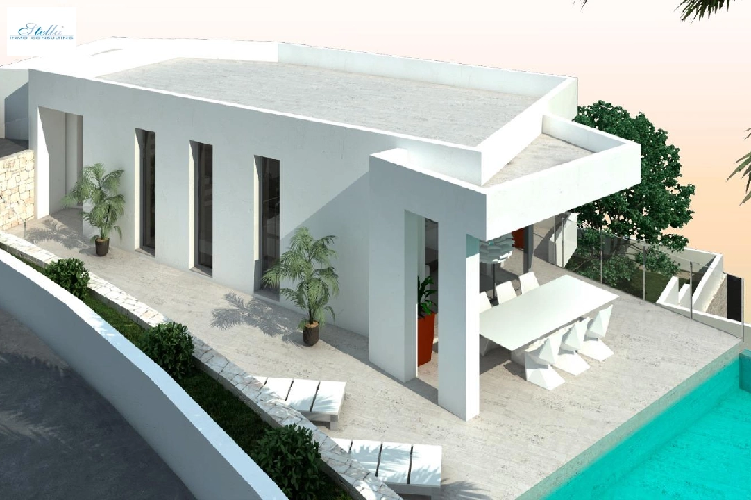 villa en Moraira(Sol park) en vente, construit 286 m², aire acondicionado, terrain 800 m², 3 chambre, 2 salle de bains, piscina, ref.: AM-12126DA-3700-7
