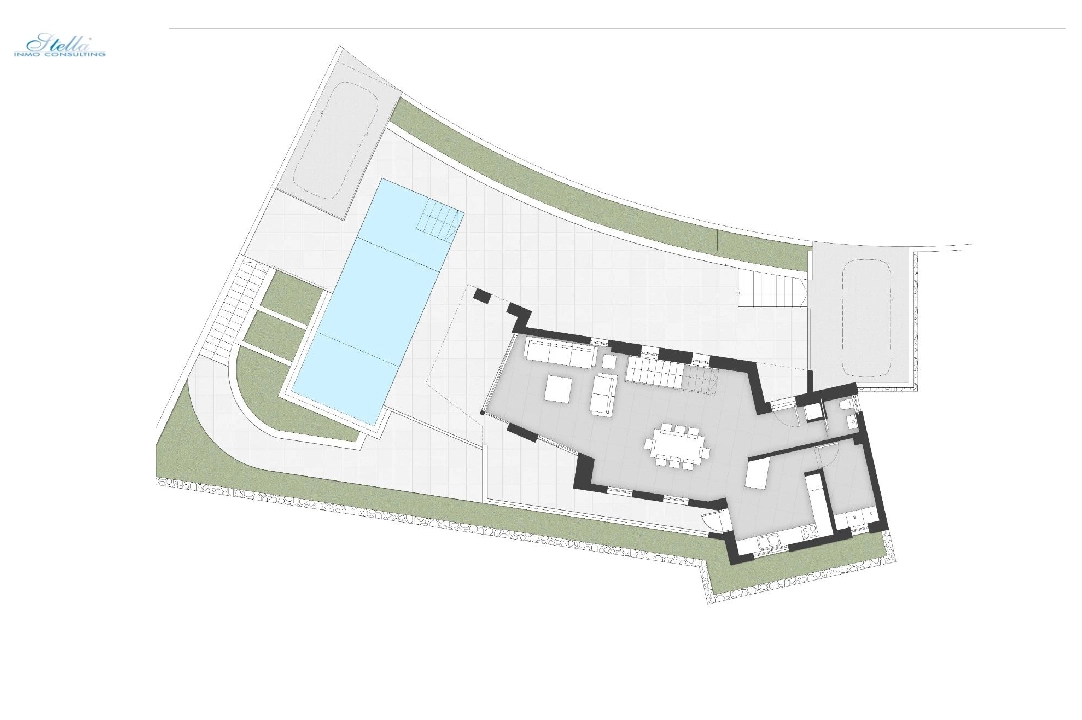 villa en Moraira(Sol park) en vente, construit 286 m², aire acondicionado, terrain 800 m², 3 chambre, 2 salle de bains, piscina, ref.: AM-12126DA-3700-9