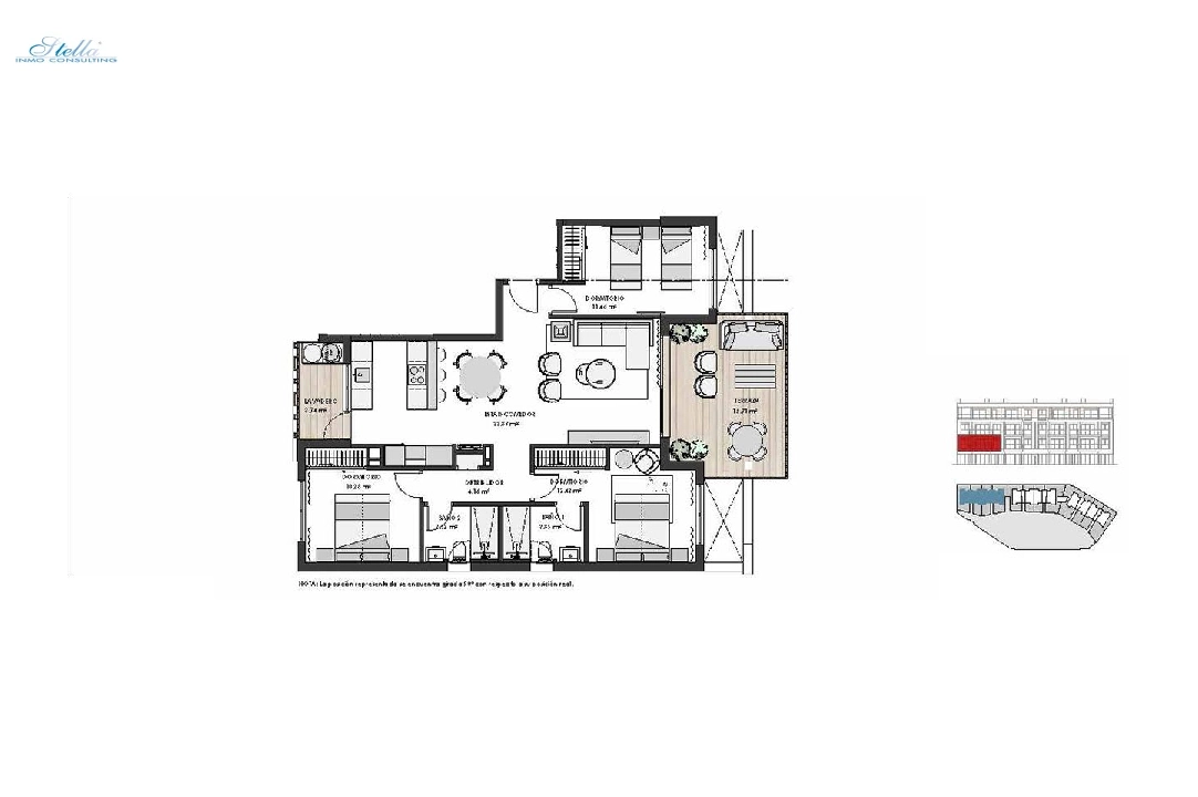 apartamento en la planta superior en Los Alcazares en vente, construit 125 m², estado nuevo, 3 chambre, 2 salle de bains, piscina, ref.: HA-LAN-450-A02-10