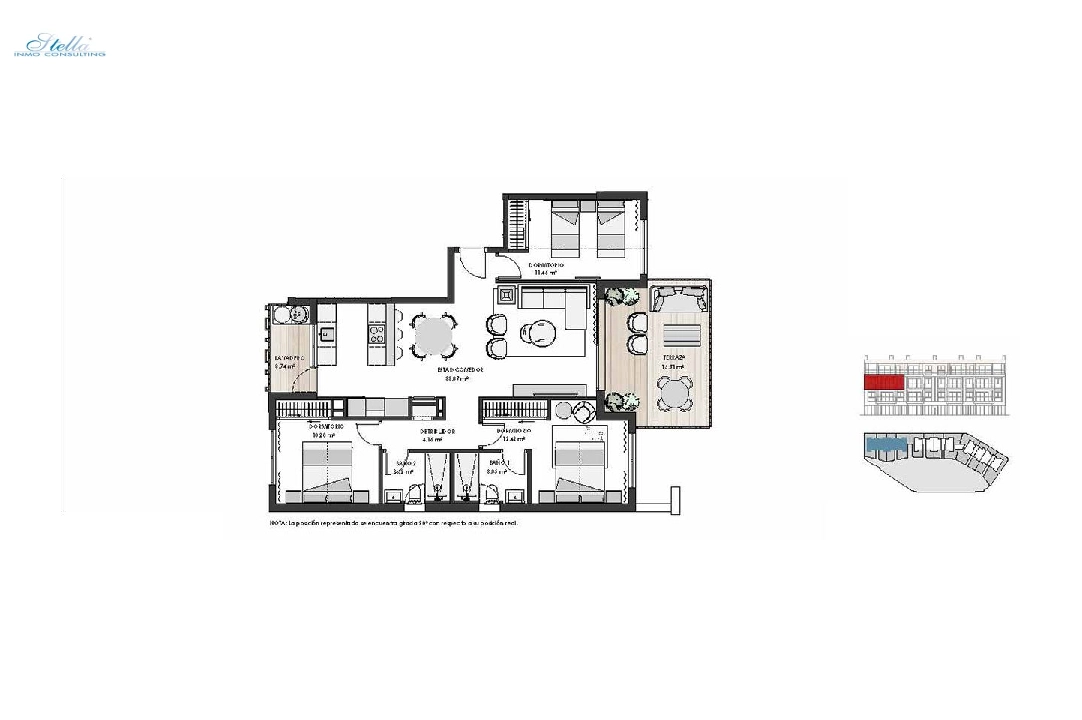 apartamento en la planta superior en Los Alcazares en vente, construit 125 m², estado nuevo, 3 chambre, 2 salle de bains, piscina, ref.: HA-LAN-450-A02-8