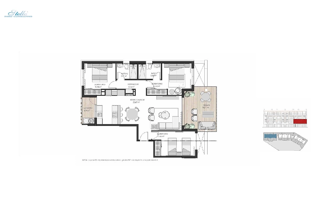 apartamento en la planta superior en Los Alcazares en vente, construit 125 m², estado nuevo, 3 chambre, 2 salle de bains, piscina, ref.: HA-LAN-450-A02-9