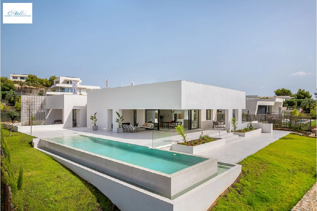 villa en Orihuela Costa en vente, construit 329 m², estado nuevo, + fussboden, aire acondicionado, terrain 1094 m², 3 chambre, 3 salle de bains, piscina, ref.: HA-OCN-148-E01-1