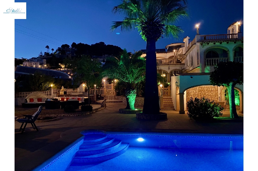 villa en Benissa(Fanadix) en vente, construit 430 m², terrain 1200 m², 4 chambre, 4 salle de bains, piscina, ref.: CA-H-1734-AMB-30
