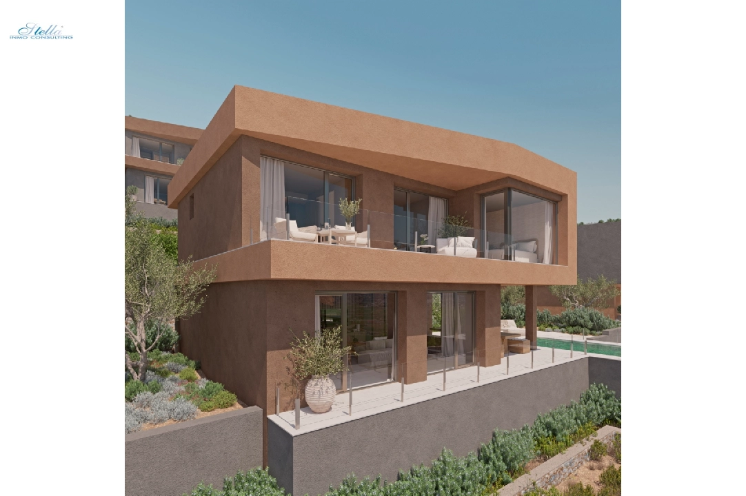 villa en Lliber(Airen Collection) en vente, construit 163 m², terrain 432 m², 3 chambre, 3 salle de bains, piscina, ref.: VA-LG118-6