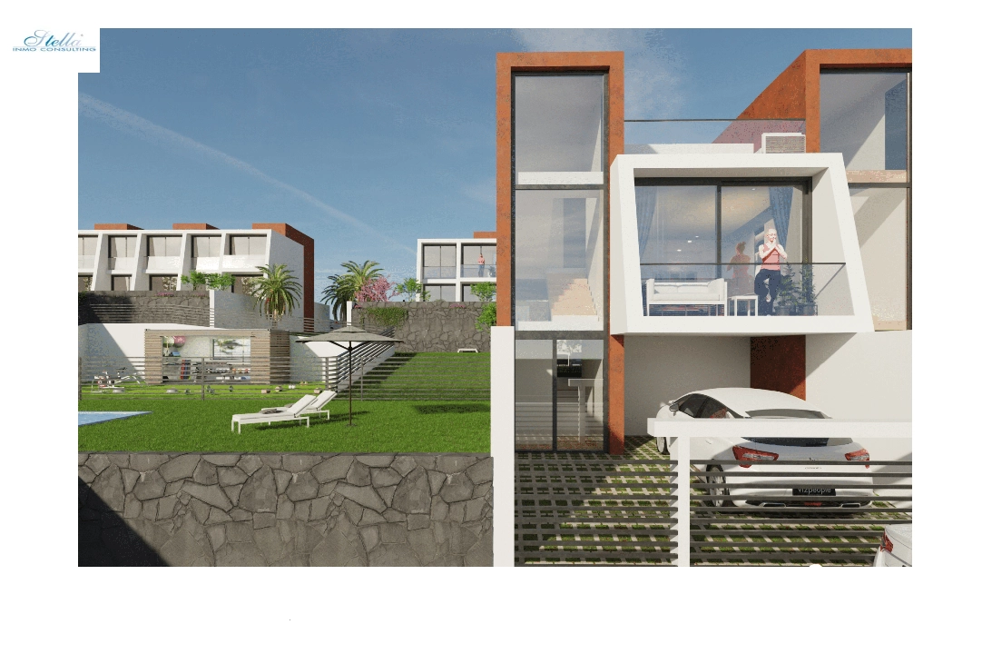casa de pueblo en Calpe(Marisol Park) en vente, construit 106 m², aire acondicionado, terrain 138 m², 3 chambre, 2 salle de bains, piscina, ref.: CA-B-1687-AMB-27