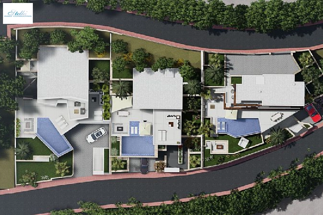 villa en Calpe(Maryvilla) en vente, construit 428 m², aire acondicionado, terrain 637 m², 4 chambre, 5 salle de bains, piscina, ref.: CA-H-1740-AMB-14