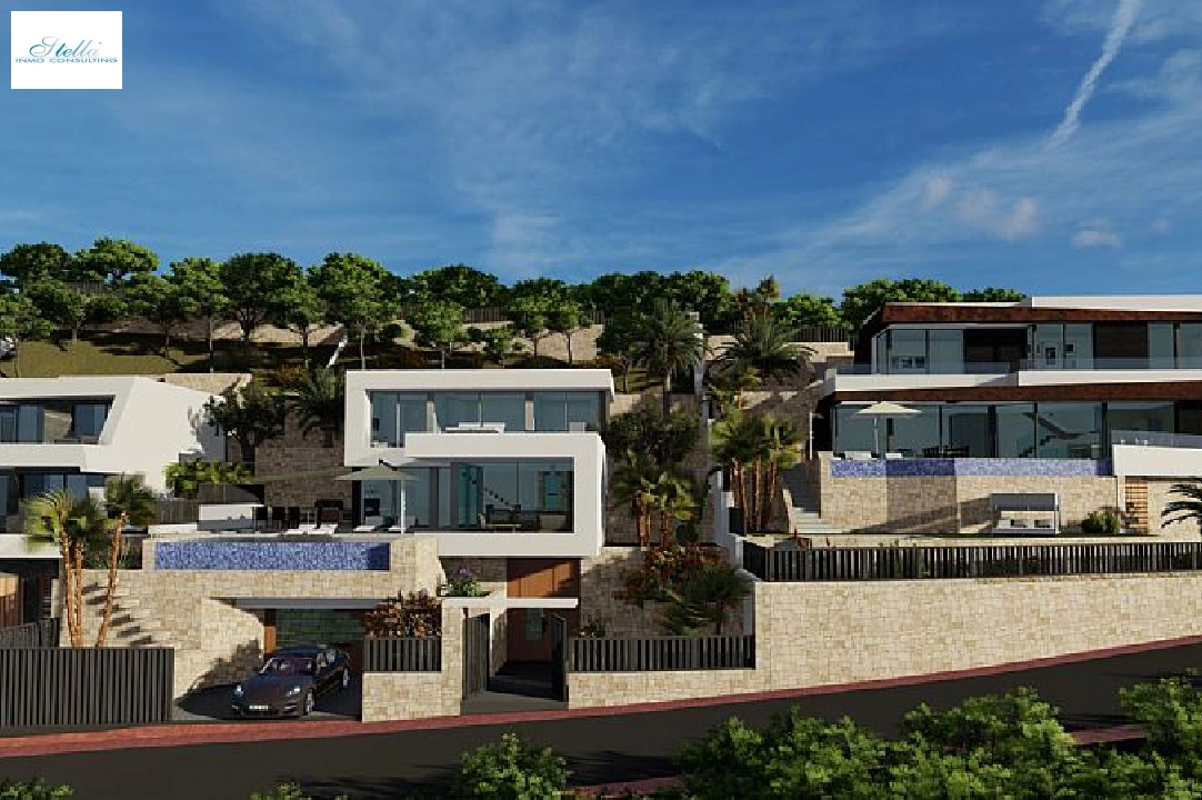 villa en Calpe(Maryvilla) en vente, construit 489 m², aire acondicionado, terrain 770 m², 4 chambre, 5 salle de bains, piscina, ref.: CA-H-1741-AMB-11