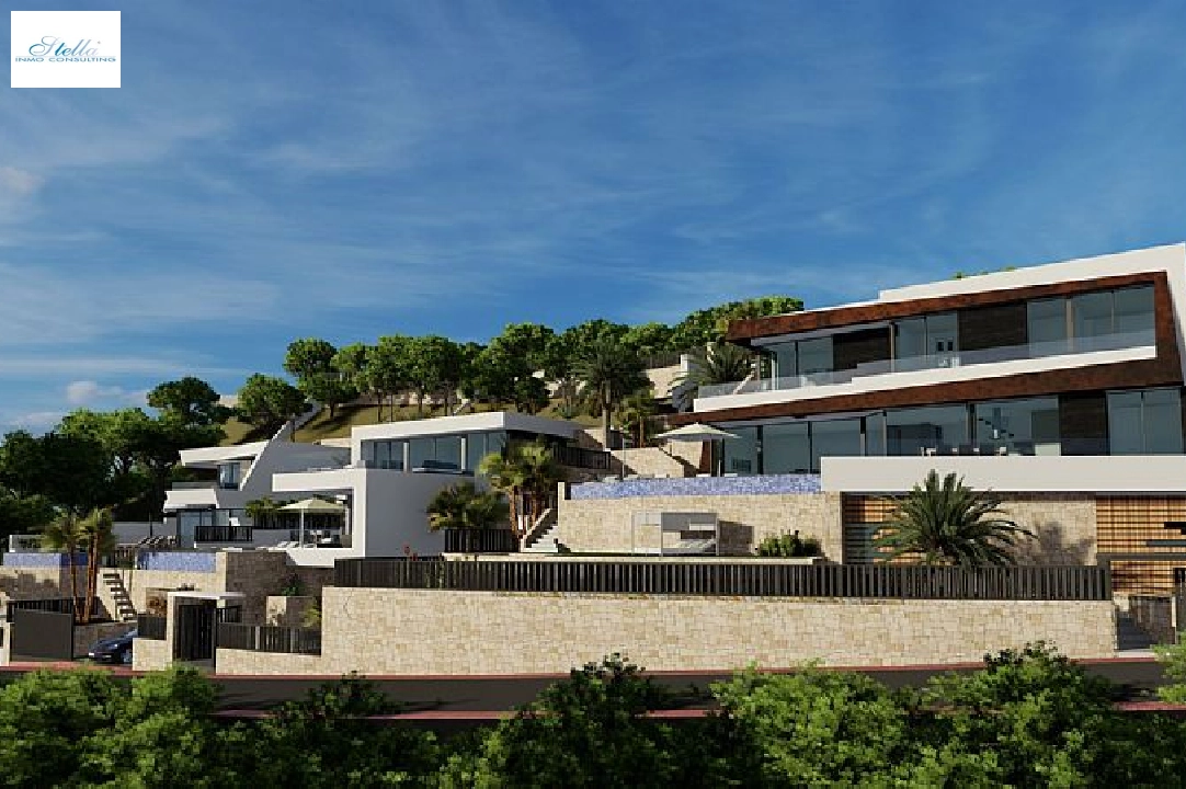 villa en Calpe(Maryvilla) en vente, construit 489 m², aire acondicionado, terrain 770 m², 4 chambre, 5 salle de bains, piscina, ref.: CA-H-1741-AMB-12