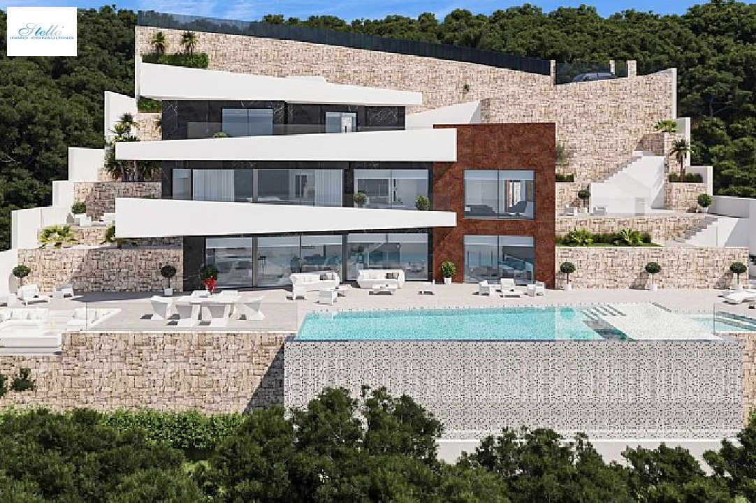 villa en Benissa(Raco de Galeno) en vente, construit 478 m², aire acondicionado, terrain 1540 m², 4 chambre, 4 salle de bains, piscina, ref.: CA-H-1742-AMB-2