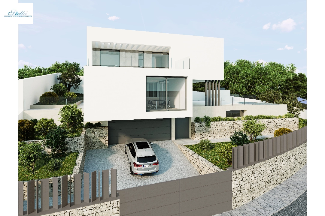 villa en Moraira(Benimeit) en vente, construit 396 m², aire acondicionado, terrain 795 m², 4 chambre, 5 salle de bains, piscina, ref.: CA-H-1749-AMB-5