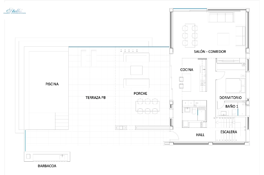 villa en Moraira(Benimeit) en vente, construit 396 m², aire acondicionado, terrain 795 m², 4 chambre, 5 salle de bains, piscina, ref.: CA-H-1749-AMB-8