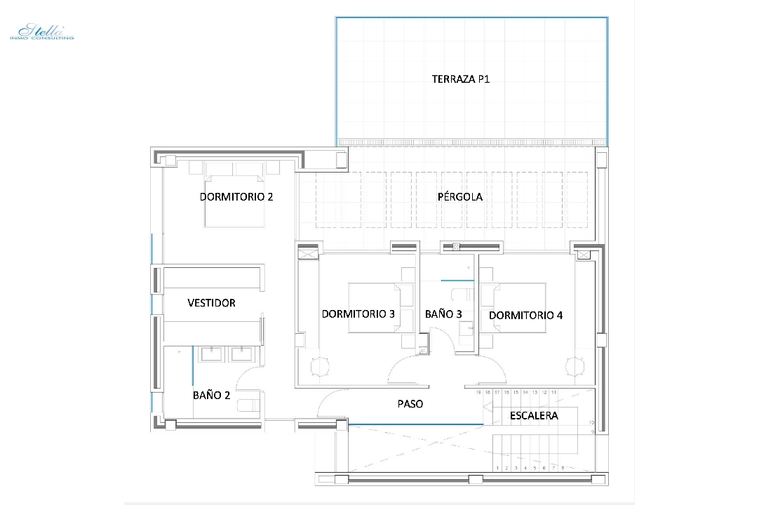 villa en Moraira(Benimeit) en vente, construit 396 m², aire acondicionado, terrain 795 m², 4 chambre, 5 salle de bains, piscina, ref.: CA-H-1749-AMB-9