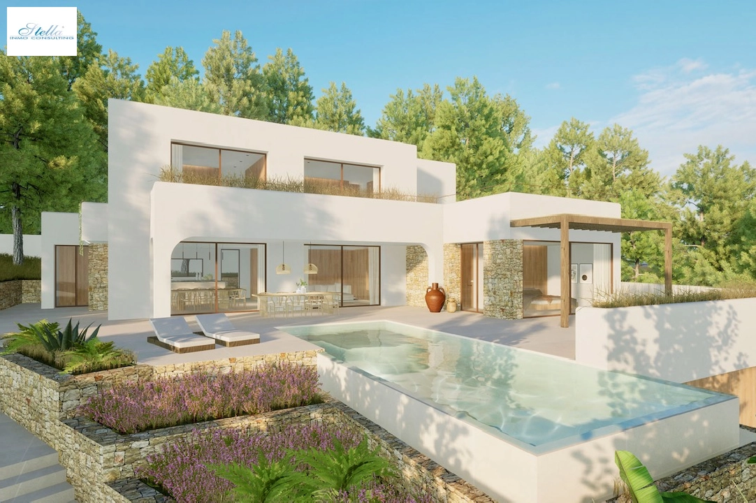 villa en Moraira(Pla de Mar) en vente, construit 1070 m², terrain 903 m², 4 chambre, 4 salle de bains, piscina, ref.: CA-H-1751-AMBI-1