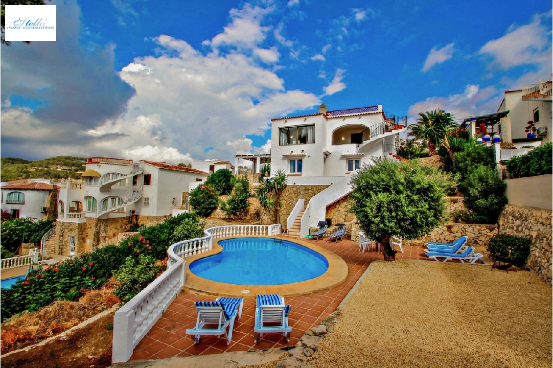 villa en Benissa(Baladrar) en vente, construit 170 m², aire acondicionado, terrain 980 m², 4 chambre, 2 salle de bains, piscina, ref.: CA-H-1757-AMB-25