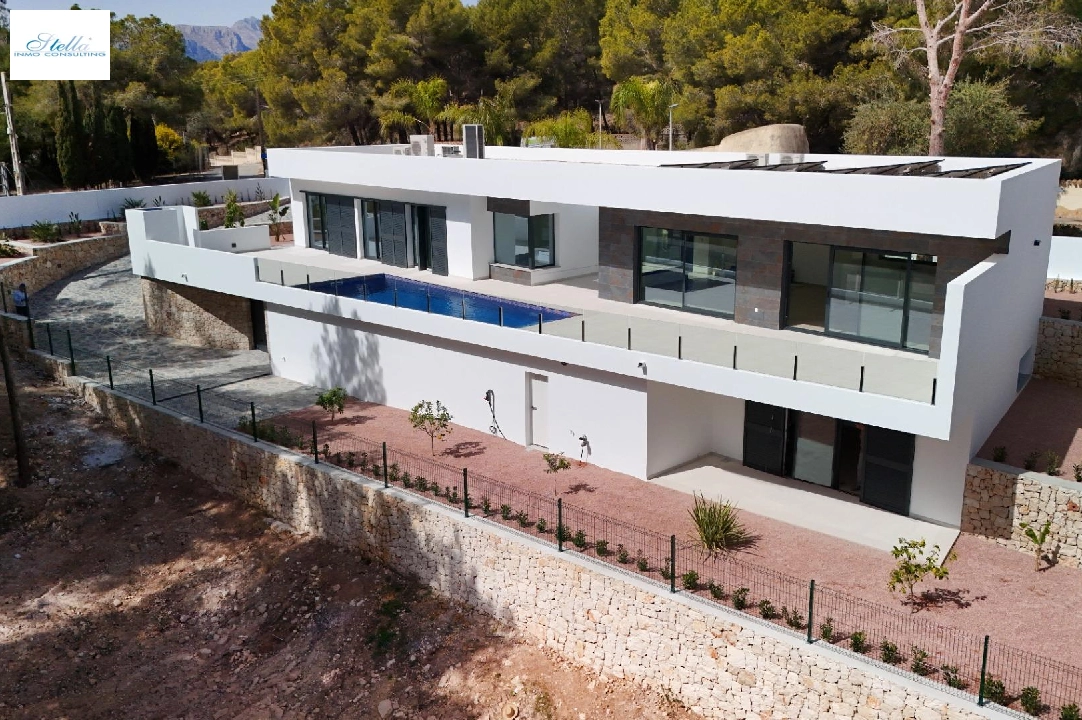 villa en Benissa(La Fustera) en vente, construit 343 m², aire acondicionado, terrain 900 m², 4 chambre, 3 salle de bains, piscina, ref.: AM-12188DA-3700-1