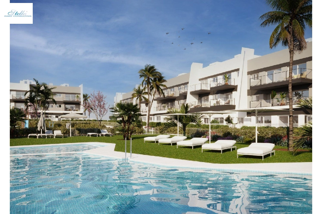 appartement en Santa Pola(Gran Alacant) en vente, construit 88 m², aire acondicionado, terrain 63 m², 3 chambre, 2 salle de bains, piscina, ref.: AM-1077DA-3700-13