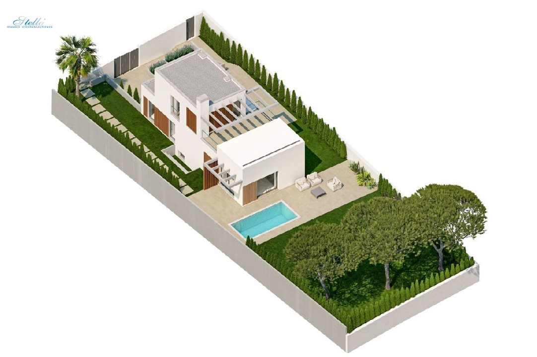 villa en Finestrat(Finestrat) en vente, construit 151 m², aire acondicionado, terrain 409 m², 3 chambre, 2 salle de bains, piscina, ref.: AM-1107DA-3700-13