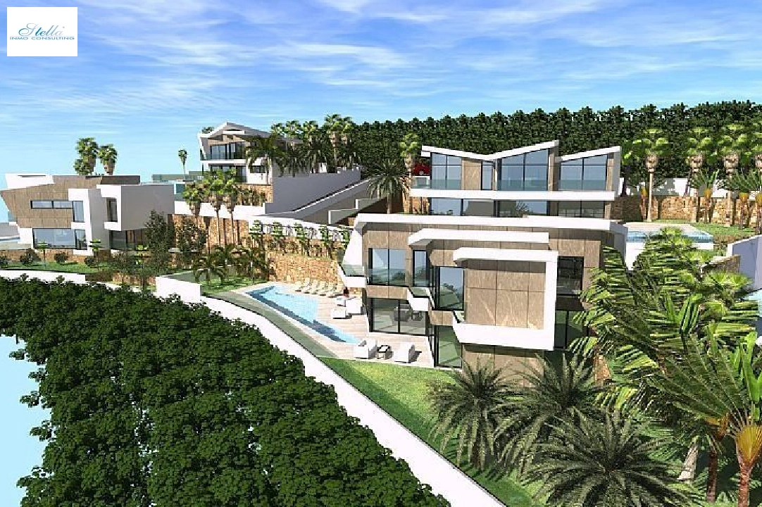 villa en Calpe(Urbanizaciones) en vente, construit 350 m², aire acondicionado, terrain 835 m², 4 chambre, 3 salle de bains, ref.: AM-1119DA-3700-1