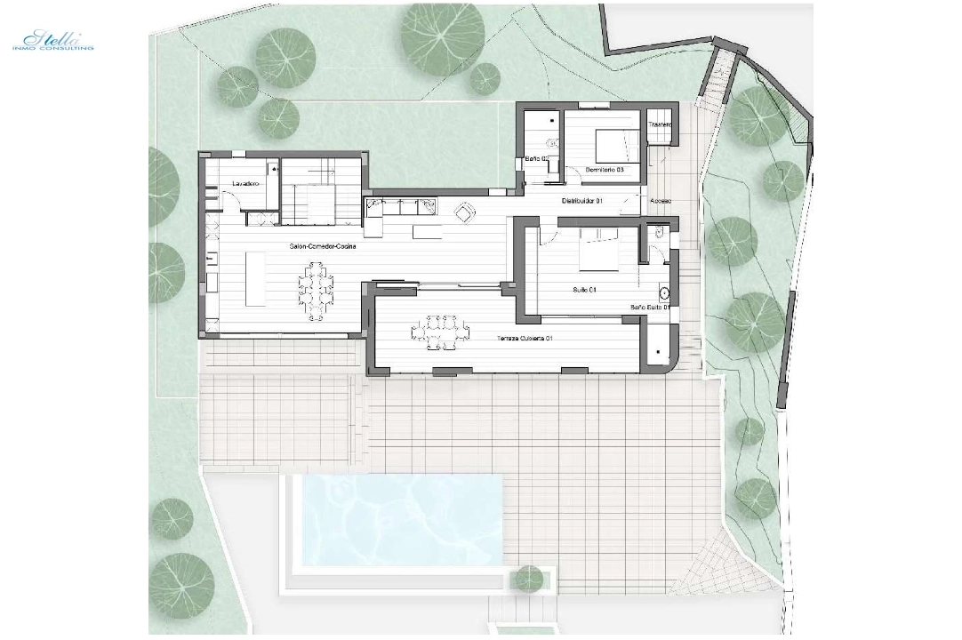 villa en Altea(La Sierra) en vente, construit 416 m², aire acondicionado, terrain 1100 m², 4 chambre, 4 salle de bains, piscina, ref.: AM-1229DA-3700-10