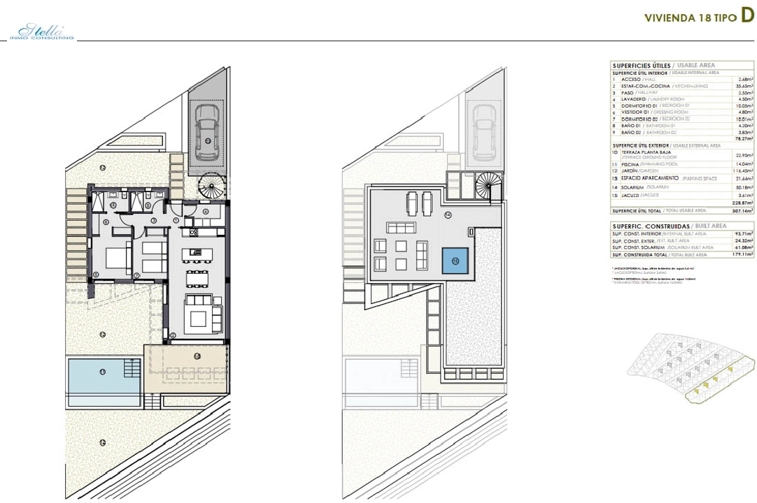 adosado en Polop(Hills) en vente, construit 179 m², aire acondicionado, 2 chambre, 2 salle de bains, ref.: BP-7052POL-18