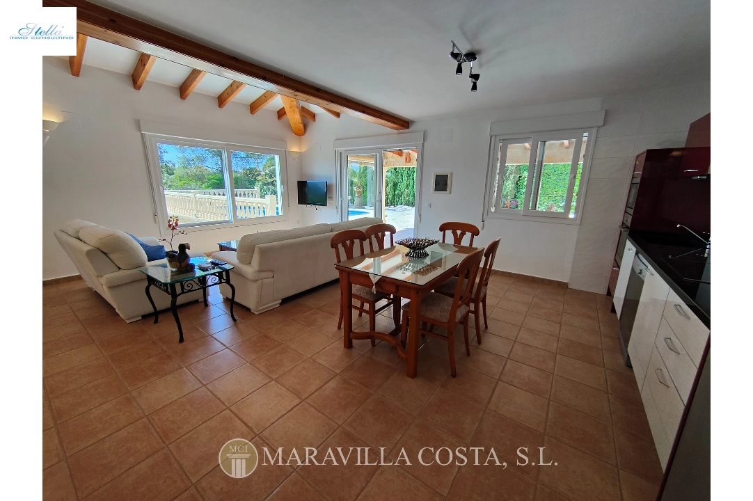 villa en Javea(Costa Nova) en vente, construit 330 m², aire acondicionado, terrain 1610 m², 5 chambre, 3 salle de bains, piscina, ref.: MV-M-2500-32