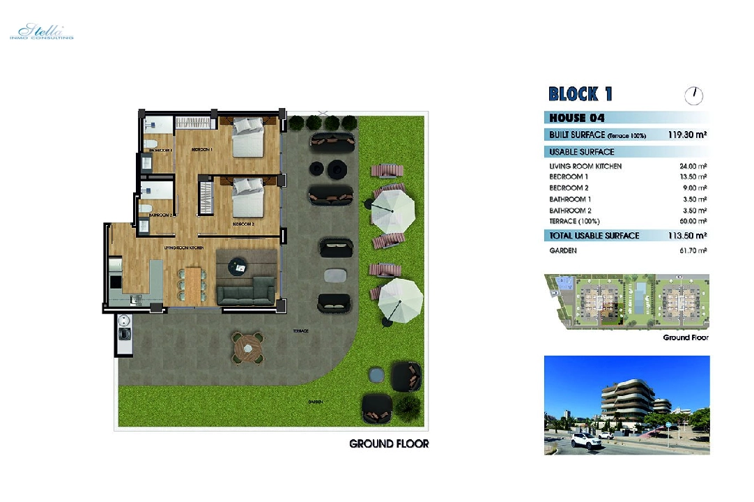 apartamento en la planta superior en Los Arenales del Sol en vente, construit 117 m², estado nuevo, 2 chambre, 2 salle de bains, piscina, ref.: HA-ADN-141-A01-29
