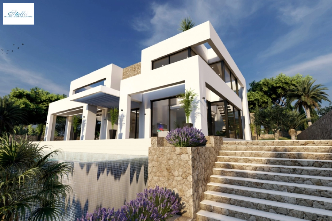 villa en Benissa(La Fustera) en vente, construit 615 m², ano de construccion 2023, aire acondicionado, terrain 1347 m², 4 chambre, 3 salle de bains, piscina, ref.: BI-BE.H-902-1