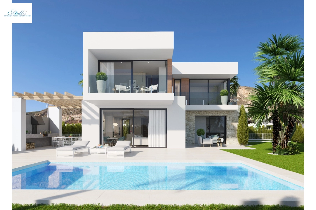 villa en Finestrat en vente, construit 423 m², ano de construccion 2024, + KLIMA, aire acondicionado, terrain 578 m², 4 chambre, 3 salle de bains, piscina, ref.: BI-AL.H-033-1