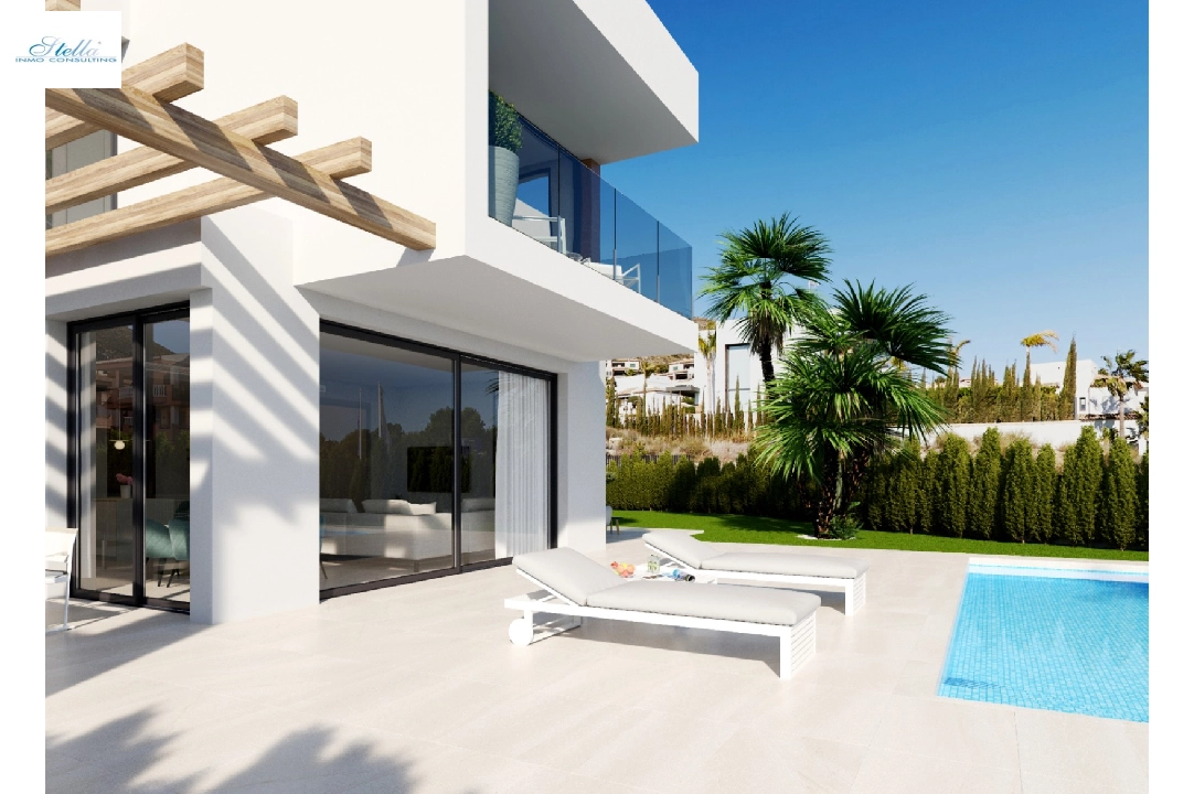 villa en Finestrat en vente, construit 423 m², ano de construccion 2024, + KLIMA, aire acondicionado, terrain 578 m², 4 chambre, 3 salle de bains, piscina, ref.: BI-AL.H-033-11