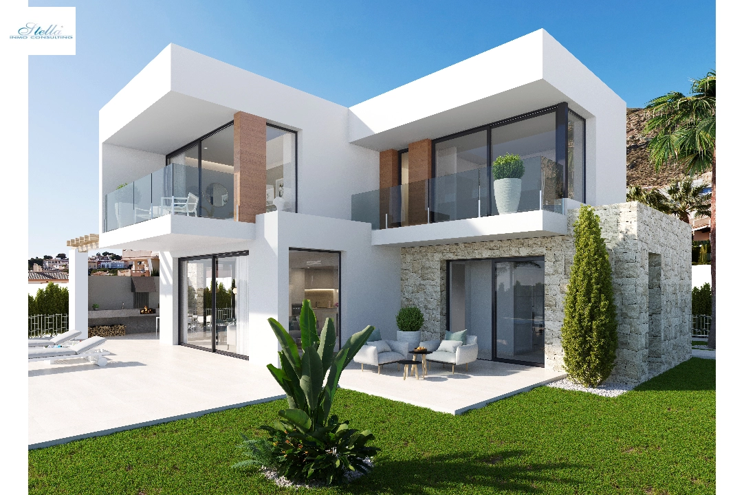 villa en Finestrat en vente, construit 423 m², ano de construccion 2024, + KLIMA, aire acondicionado, terrain 578 m², 4 chambre, 3 salle de bains, piscina, ref.: BI-AL.H-033-12