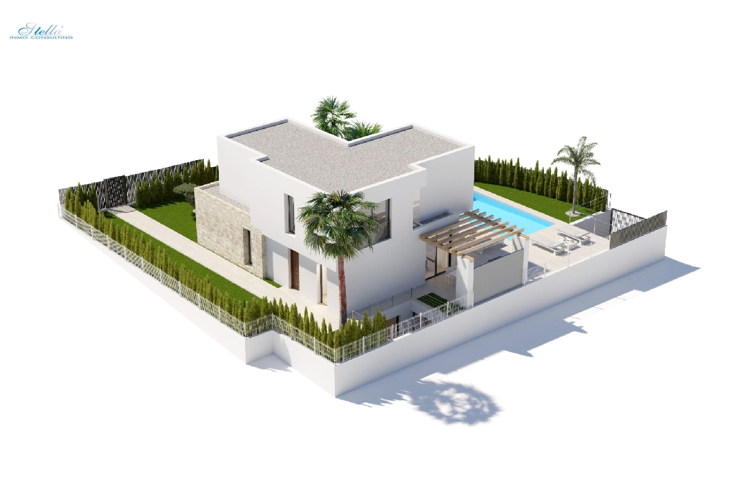 villa en Finestrat en vente, construit 423 m², ano de construccion 2024, + KLIMA, aire acondicionado, terrain 578 m², 4 chambre, 3 salle de bains, piscina, ref.: BI-AL.H-033-14