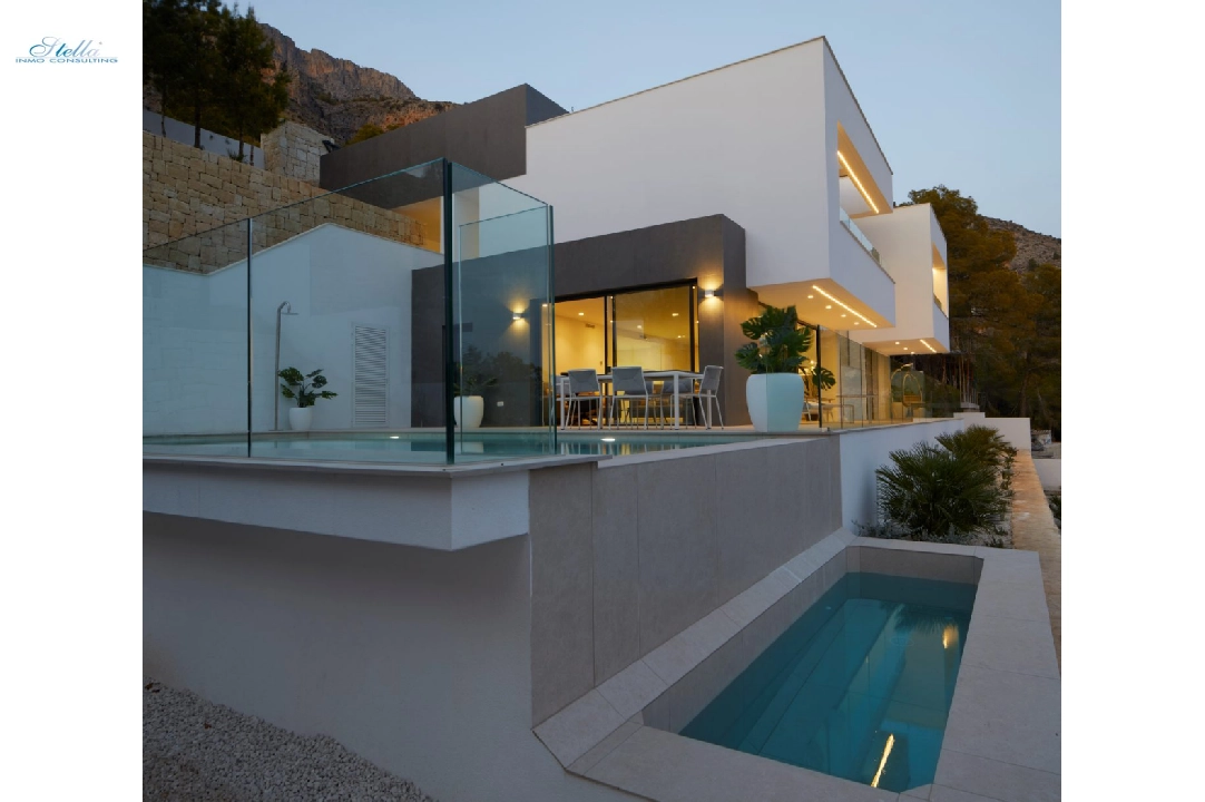 villa en Altea(Altea Hills) en vente, construit 535 m², aire acondicionado, terrain 1252 m², 4 chambre, 6 salle de bains, piscina, ref.: BP-4380ALT-1