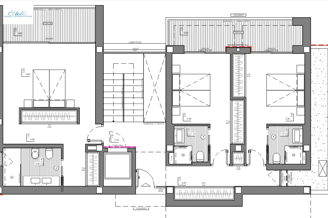 villa en Altea(Altea Hills) en vente, construit 535 m², aire acondicionado, terrain 1252 m², 4 chambre, 6 salle de bains, piscina, ref.: BP-4380ALT-39