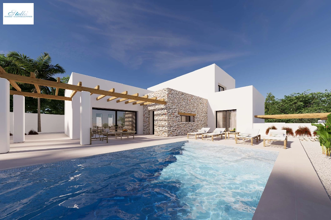 villa en Moraira en vente, construit 280 m², aire acondicionado, terrain 800 m², 4 chambre, 4 salle de bains, piscina, ref.: BI-MT.H-797-1