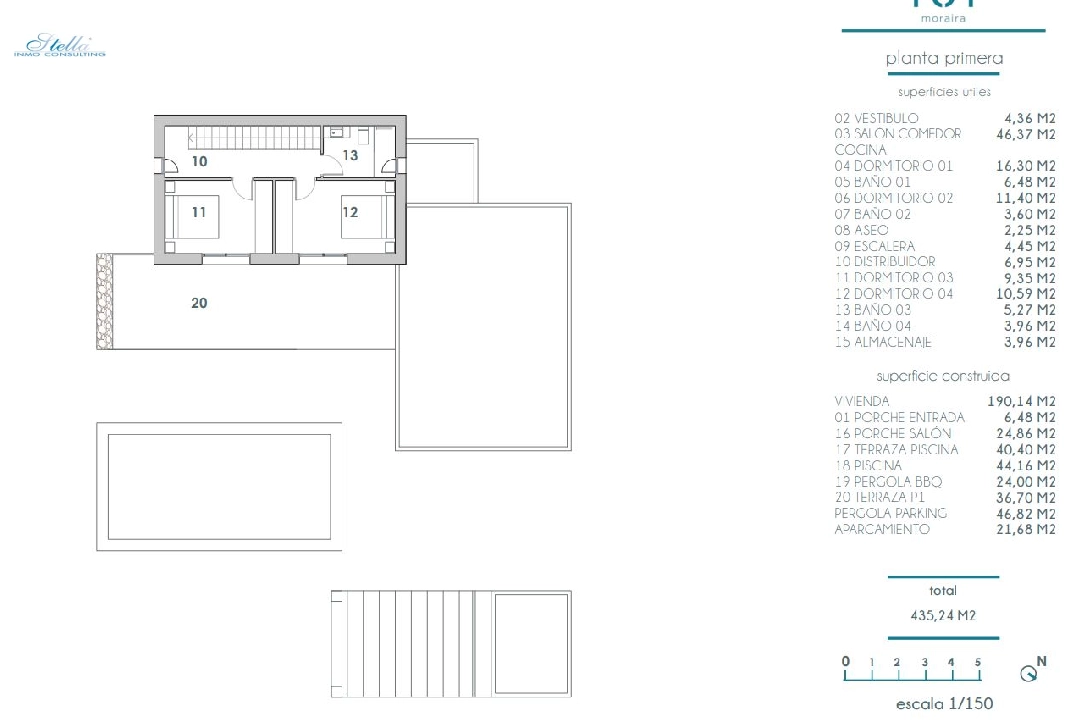 villa en Moraira en vente, construit 190 m², aire acondicionado, terrain 800 m², 4 chambre, 4 salle de bains, piscina, ref.: BI-MT.H-792-10