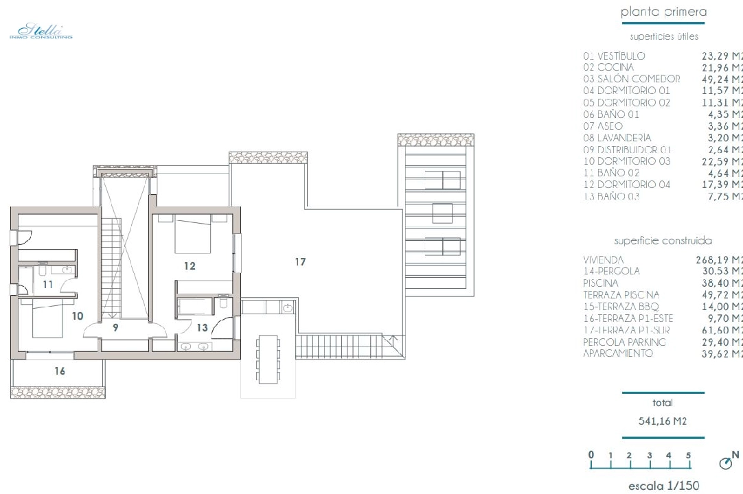 villa en Moraira en vente, construit 268 m², aire acondicionado, terrain 800 m², 4 chambre, 3 salle de bains, piscina, ref.: BI-MT.H-793-13