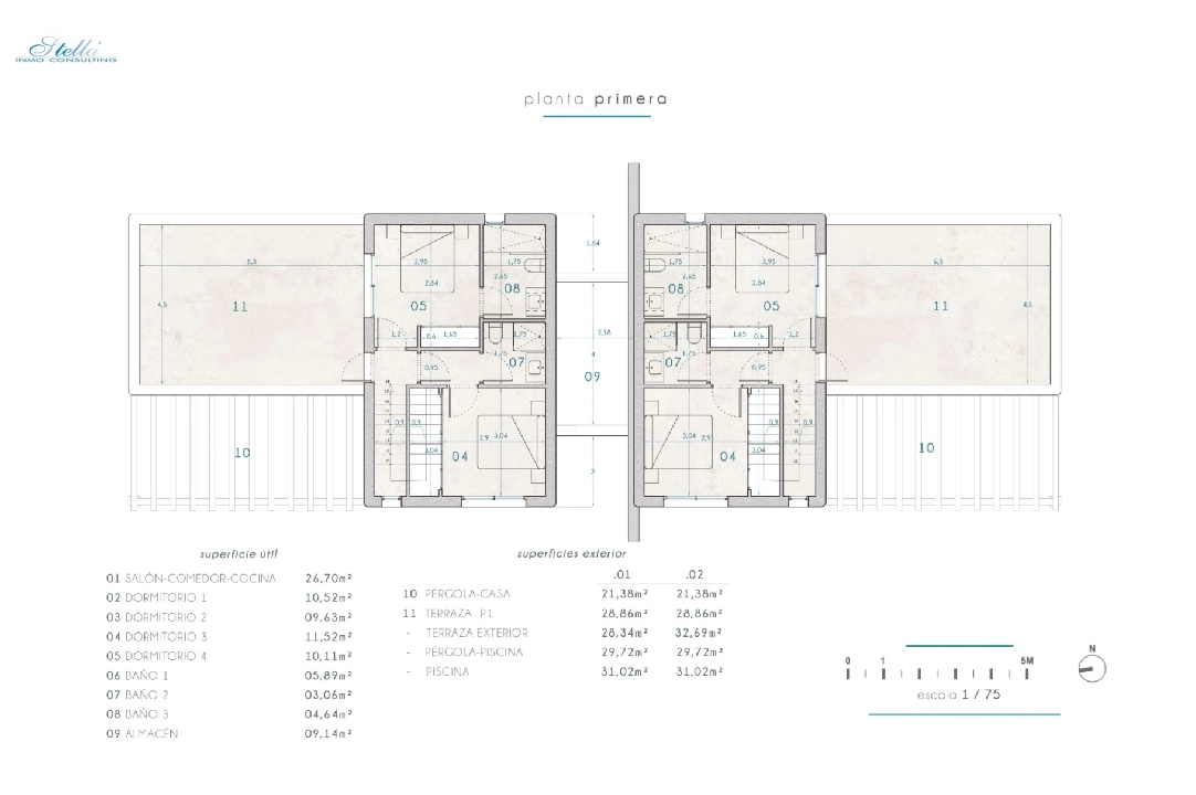 villa en Benissa en vente, construit 265 m², + KLIMA, aire acondicionado, terrain 519 m², 4 chambre, 3 salle de bains, piscina, ref.: BI-MT.H-794-16