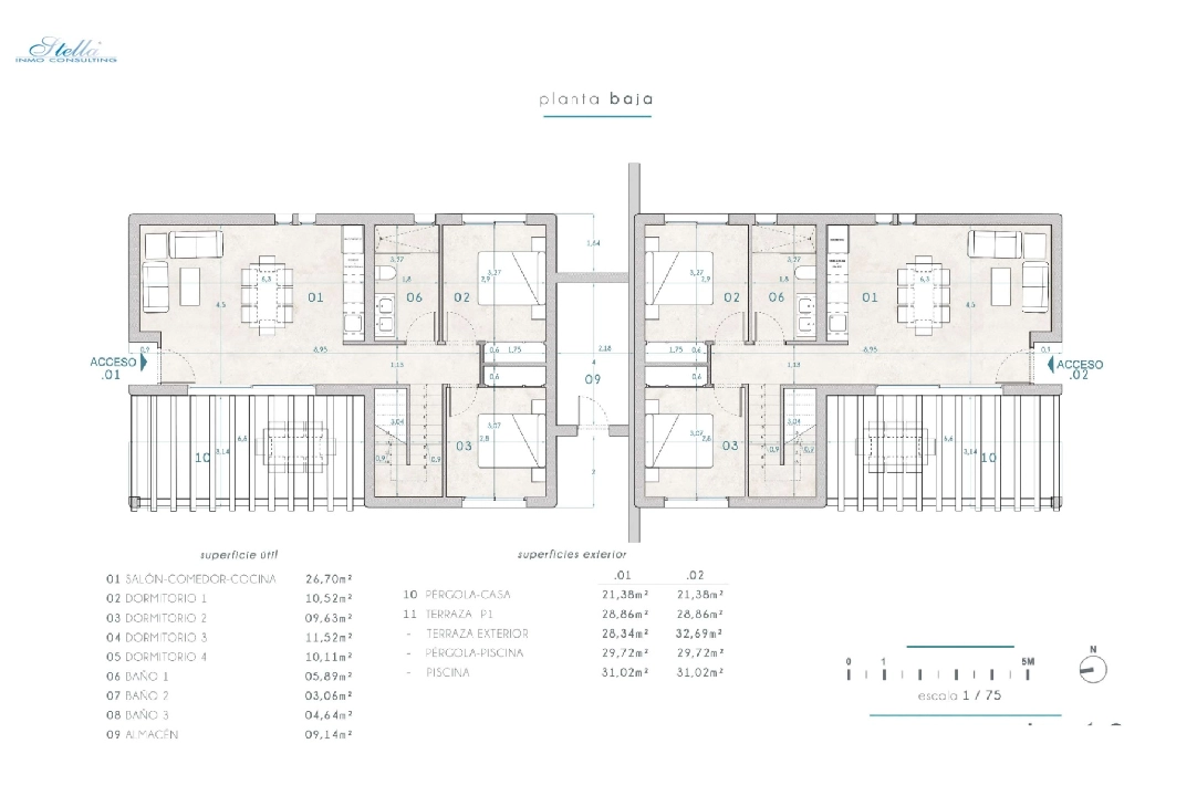 villa en Benissa en vente, construit 265 m², + KLIMA, aire acondicionado, terrain 519 m², 4 chambre, 3 salle de bains, piscina, ref.: BI-MT.H-794-17