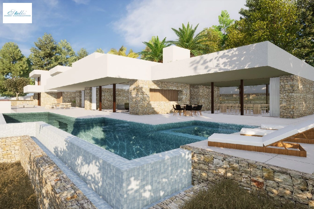 villa en Moraira en vente, construit 2264 m², aire acondicionado, terrain 2896 m², 6 salle de bains, piscina, ref.: BI-MT.H-799-1