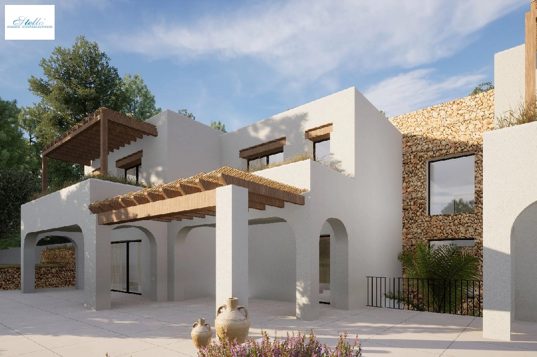 villa en Moraira en vente, construit 2264 m², ano de construccion 2024, aire acondicionado, terrain 2896 m², 6 chambre, 6 salle de bains, piscina, ref.: BI-MT.H-800-2