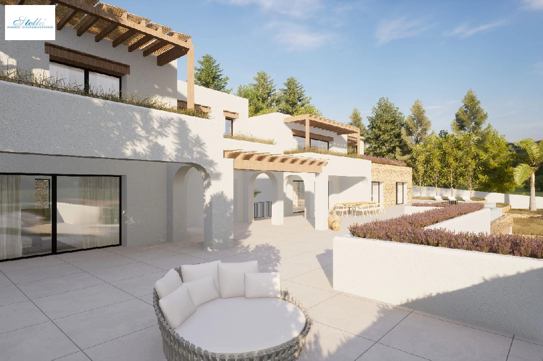 villa en Moraira en vente, construit 2264 m², ano de construccion 2024, aire acondicionado, terrain 2896 m², 6 chambre, 6 salle de bains, piscina, ref.: BI-MT.H-800-3