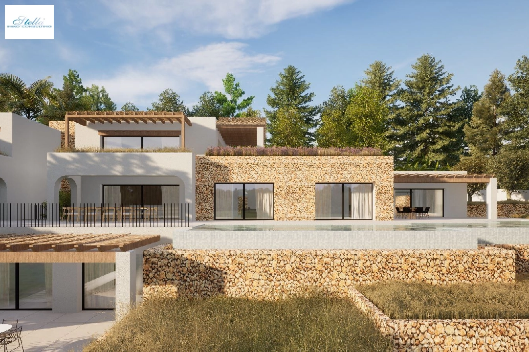 villa en Moraira en vente, construit 2264 m², ano de construccion 2024, aire acondicionado, terrain 2896 m², 6 chambre, 6 salle de bains, piscina, ref.: BI-MT.H-800-4