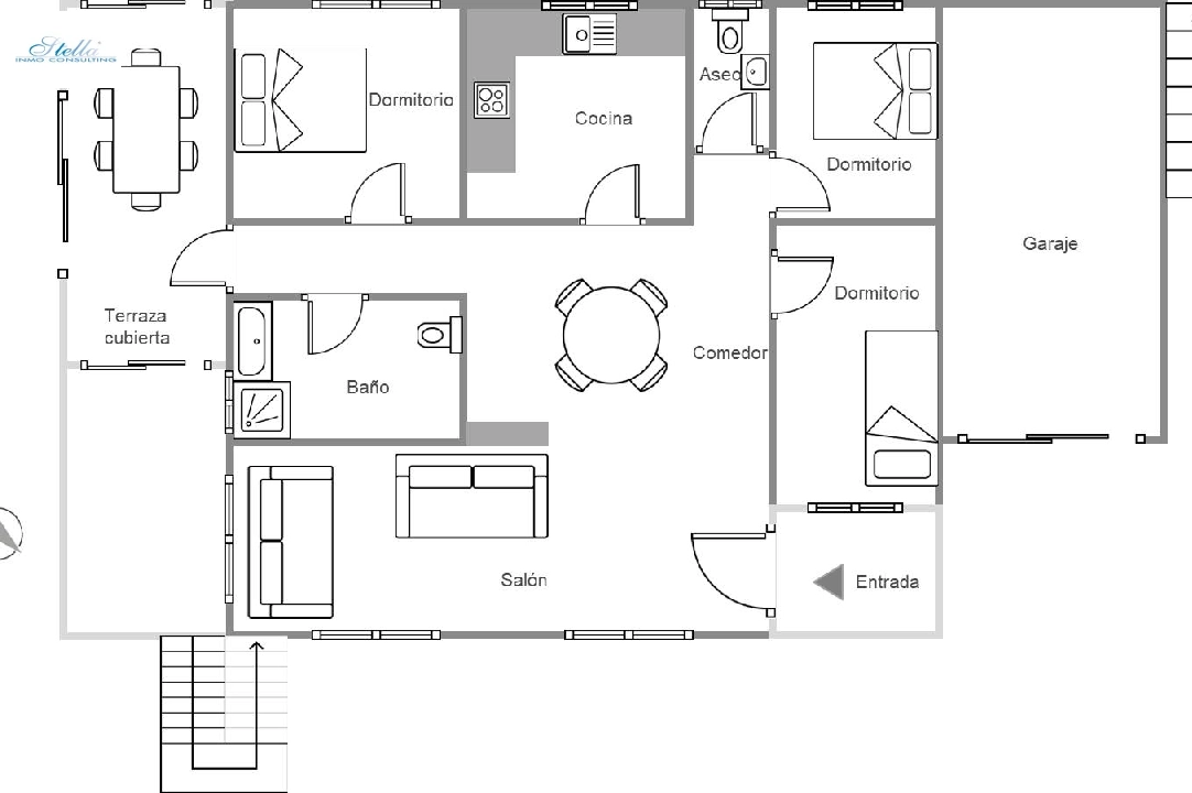 villa en Els Poblets en vente, construit 186 m², ano de construccion 1979, + calefaccion central, aire acondicionado, terrain 515 m², 4 chambre, 2 salle de bains, piscina, ref.: O-V88714D-23