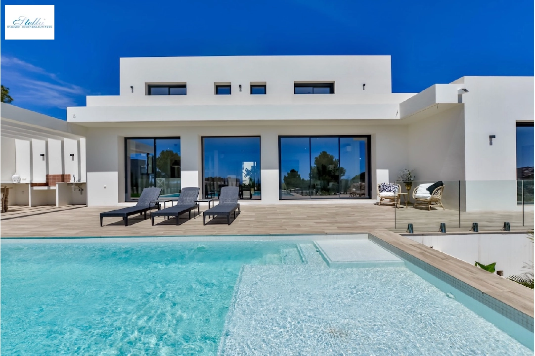 villa en Moraira(La Sabatera) en vente, construit 259 m², aire acondicionado, terrain 811 m², 4 chambre, 3 salle de bains, piscina, ref.: CA-H-1766-AMBI-42