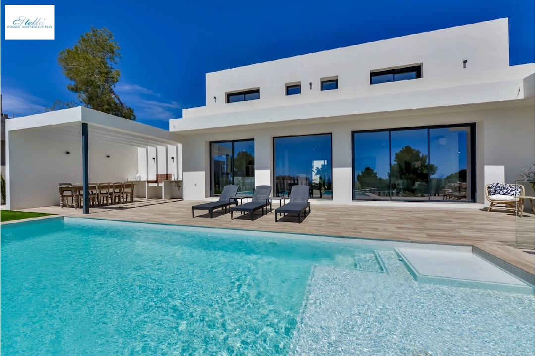 villa en Moraira(La Sabatera) en vente, construit 259 m², aire acondicionado, terrain 811 m², 4 chambre, 3 salle de bains, piscina, ref.: CA-H-1766-AMBI-43