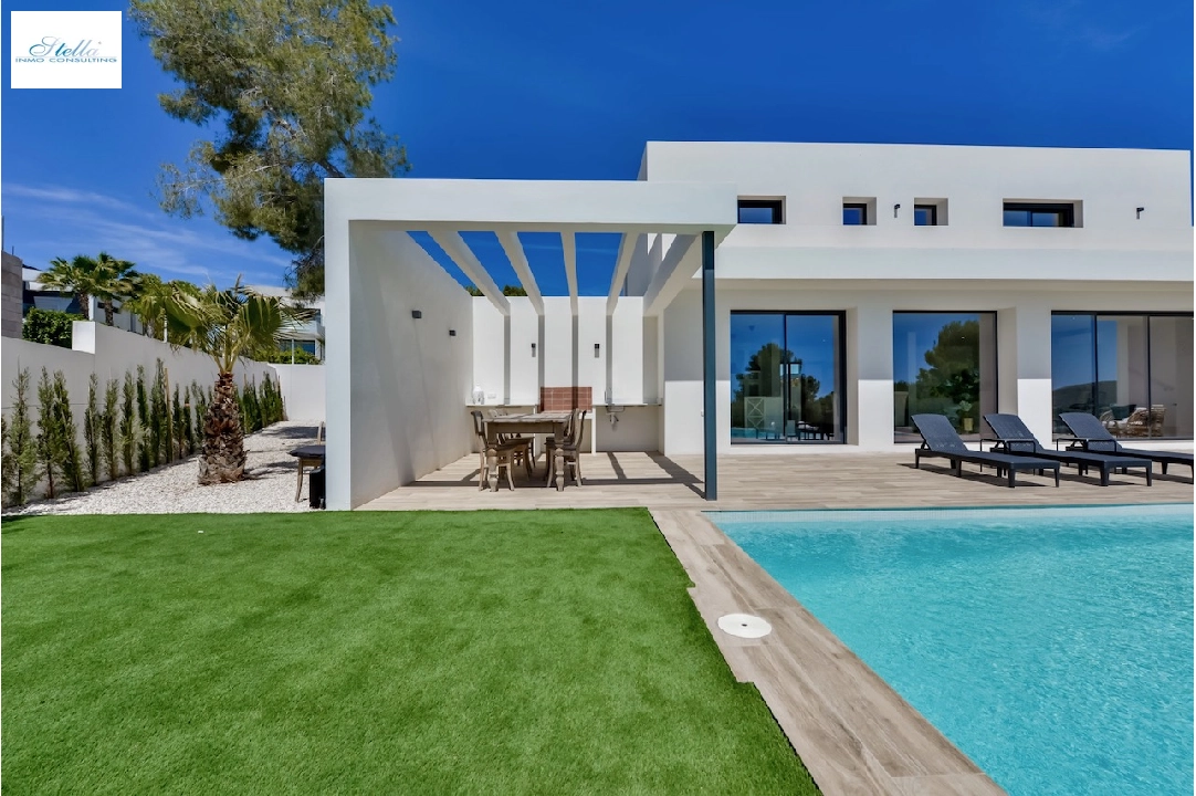 villa en Moraira(La Sabatera) en vente, construit 259 m², aire acondicionado, terrain 811 m², 4 chambre, 3 salle de bains, piscina, ref.: CA-H-1766-AMBI-44