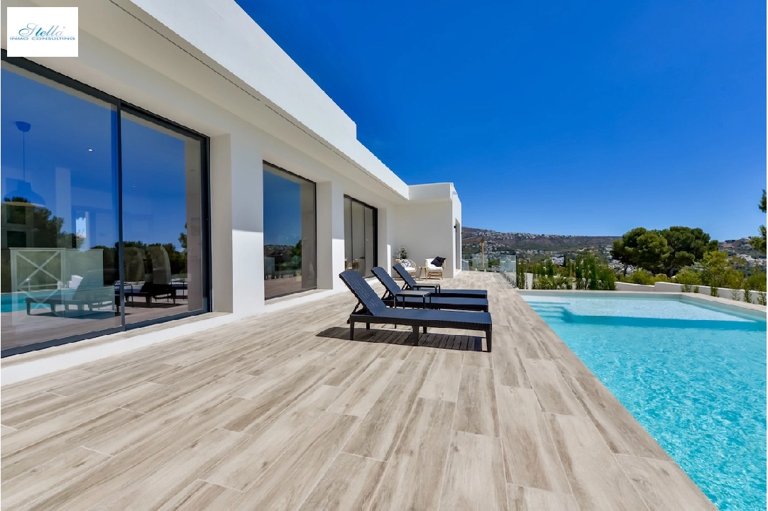 villa en Moraira(La Sabatera) en vente, construit 259 m², aire acondicionado, terrain 811 m², 4 chambre, 3 salle de bains, piscina, ref.: CA-H-1766-AMBI-48