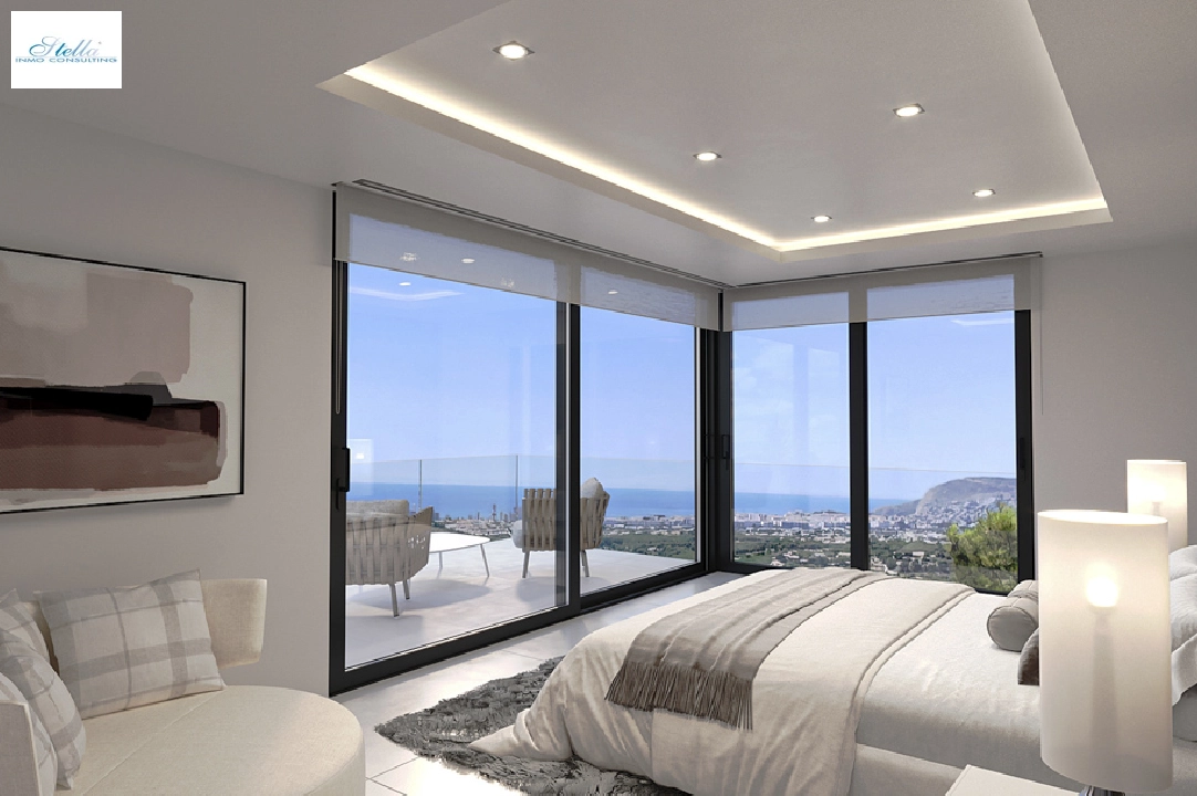 villa en Calpe(Partida Empedrola) en vente, construit 453 m², aire acondicionado, terrain 1013 m², 4 chambre, 5 salle de bains, ref.: BP-4308CAL-2